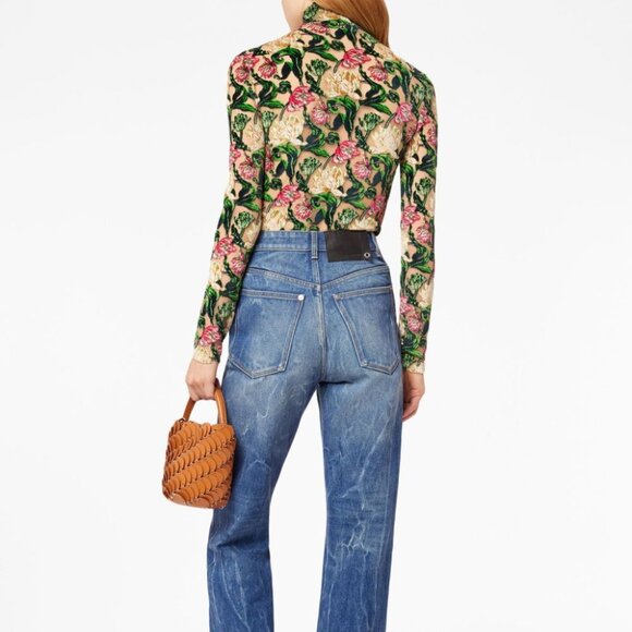 Rabanne Floral Crepe Top - Picture 6 of 6